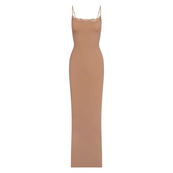 SKIMS Fits Everybody Lace Long Slip Dress Sienna - Picture 1 of 6